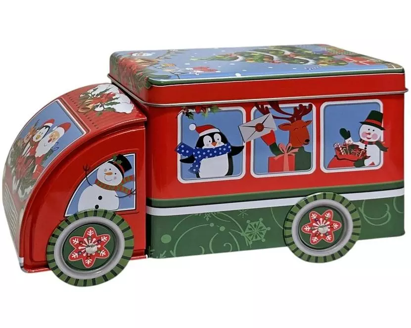 Dameco Guetzli-Dose Weihnachtsauto 9 x 21.5 x 11.5 cm