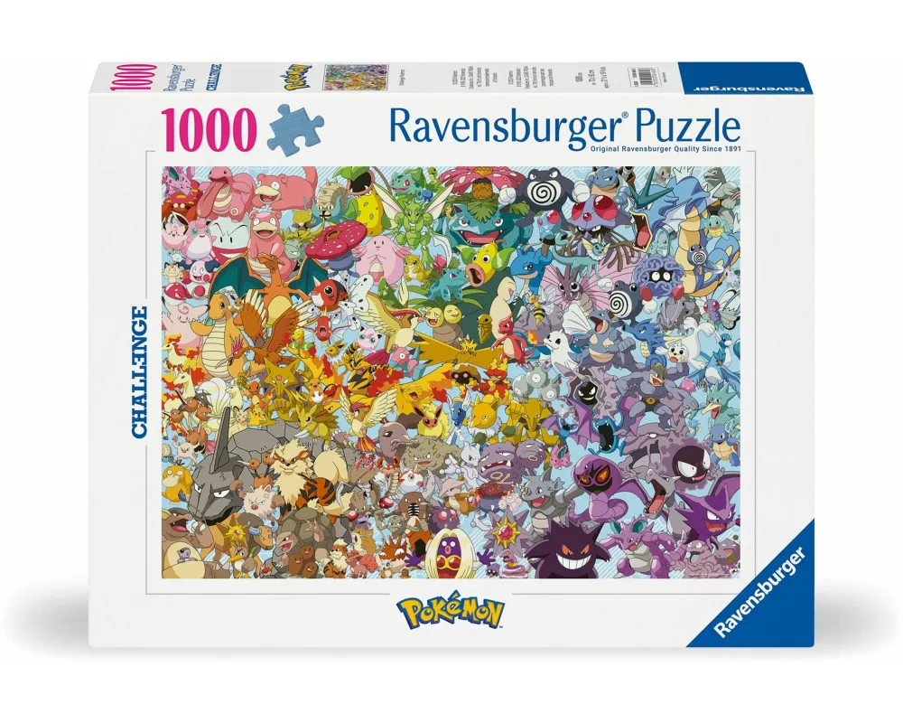 Erwachsenenpuzzle 1000 Teile - Challenge Pokémon