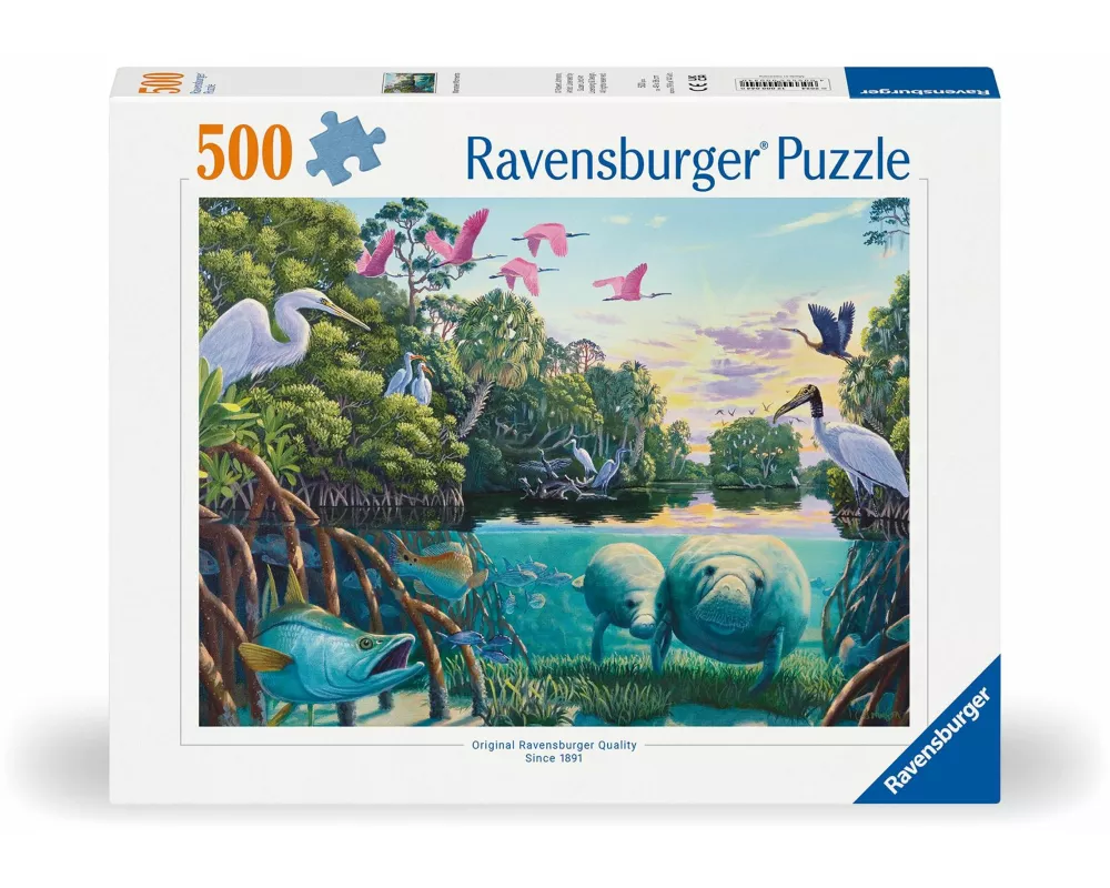 Erwachsenenpuzzle 500 Teile - Manatee Moments