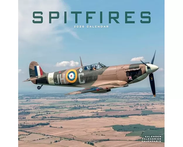 Spitfires Calendar 2026 Square Plane Wall Calendar - 16 Month