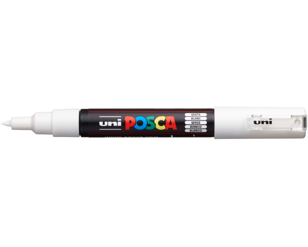 UNI-BALL Posca Marker 0.7mm PC-1M WHITE weiss