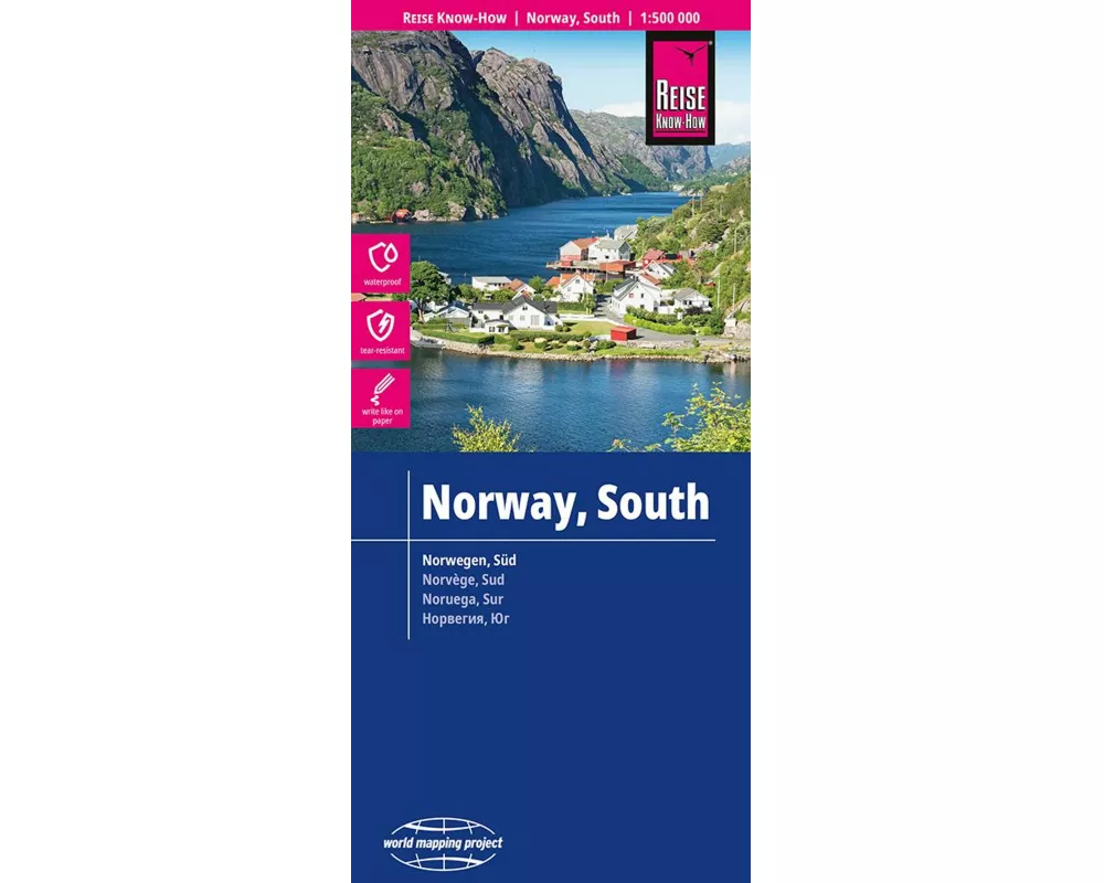 Reise Know-How Landkarte Norwegen, Süd / Norway, South (1:500.000)