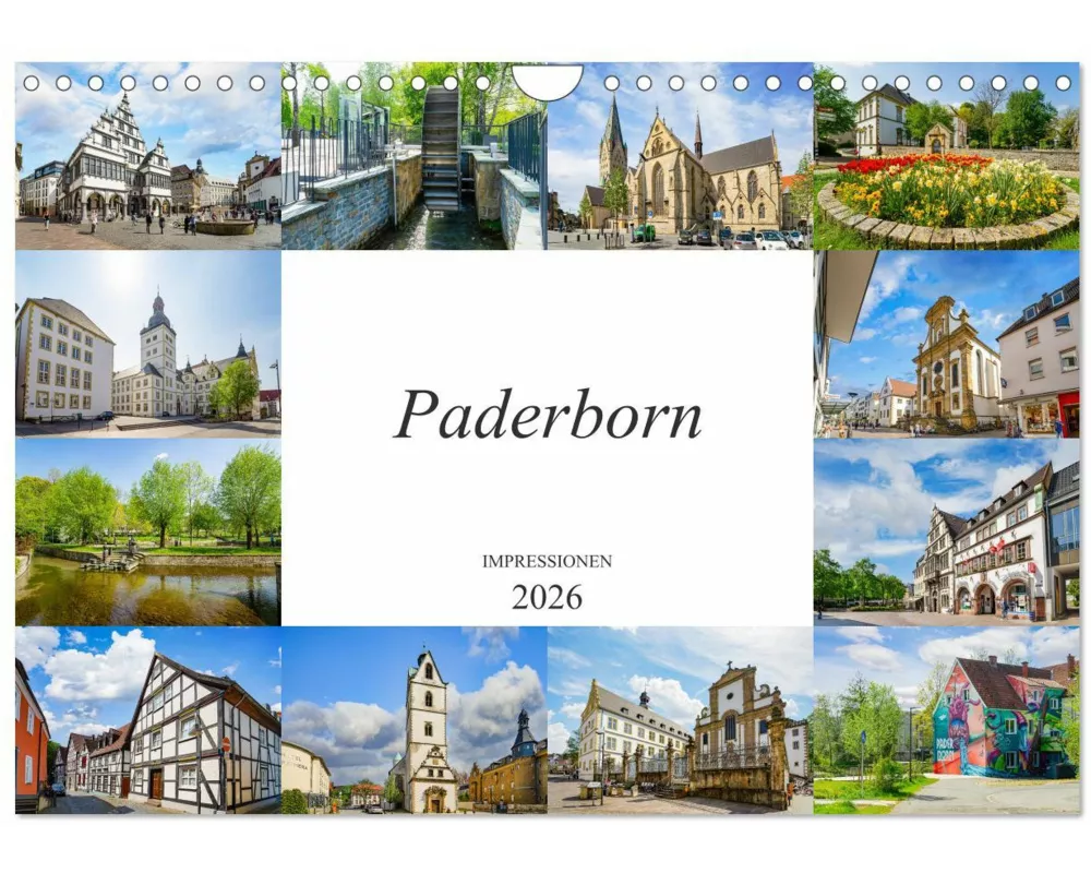 Paderborn Impressionen (Wandkalender 2026 DIN A4 quer), CALVENDO Monatskalender