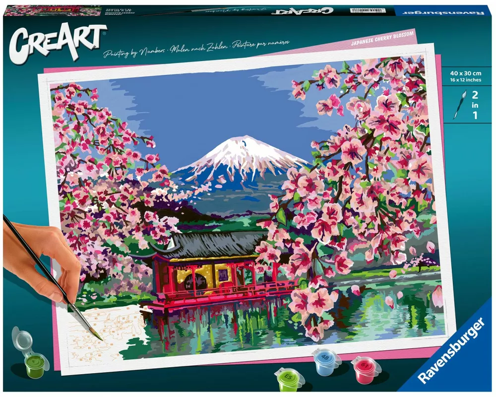 Ravensburger CreArt - Malen nach Zahlen 20177 - Japanese Cherry Blossom - ab 14 Jahren