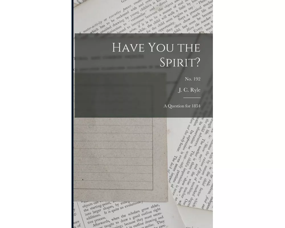 Have You the Spirit?