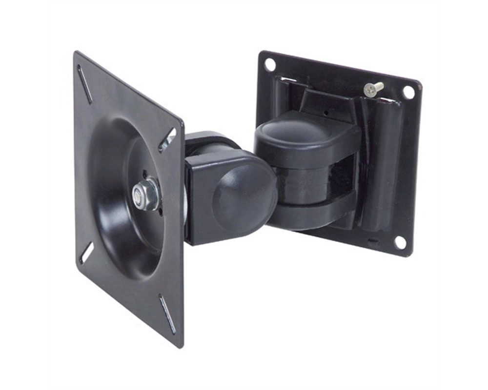 VALUE LCD-Befestigung, Wandmontage, 2 Gelenke, 14-24 Zoll, bis 8 kg, schwarz
