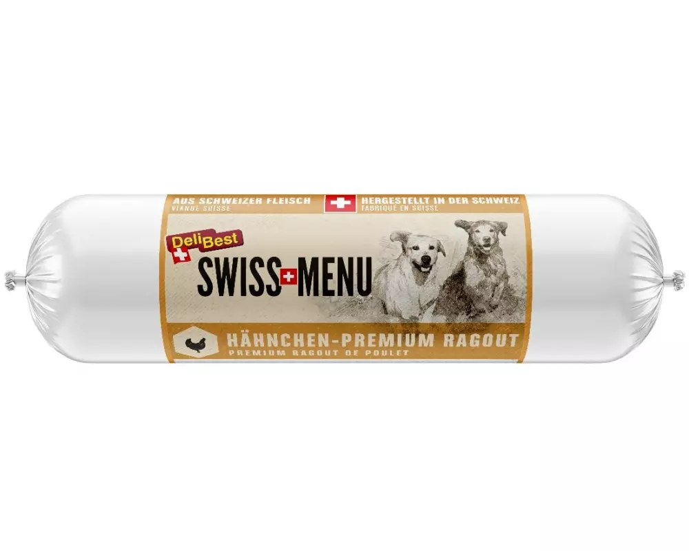 DeliBest Nassfutter SWISS MENU PremiumRagout Hähnchen, 400 g