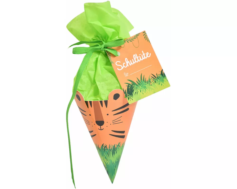 Spitztüte / Tiger für einen tigerstarken Schulanfang