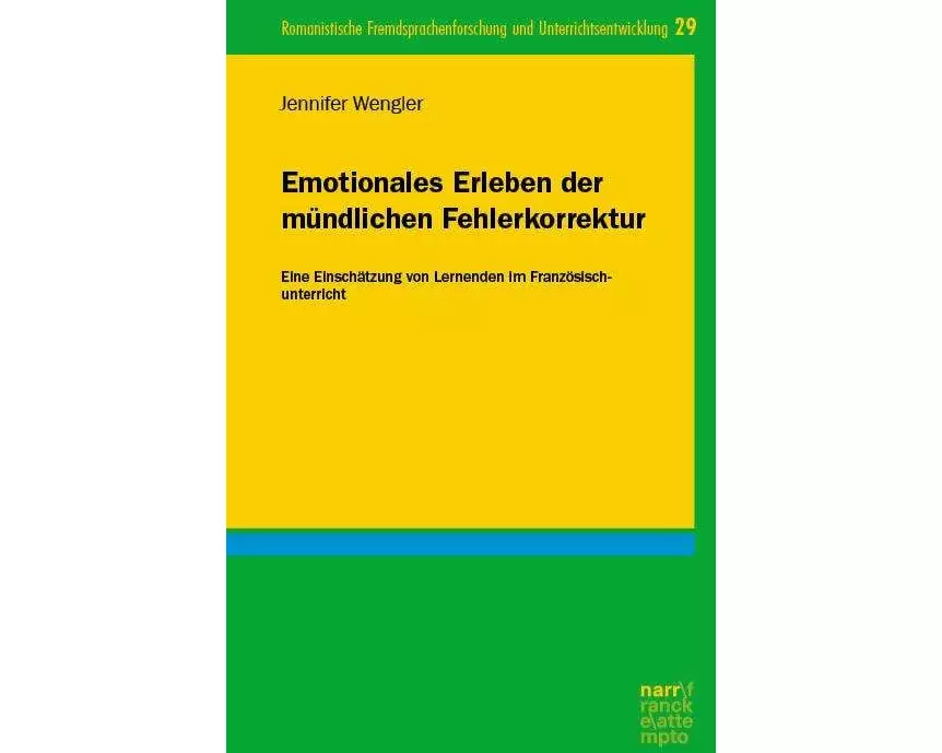 Emotionales Erleben der mündlichen Fehlerkorrektur