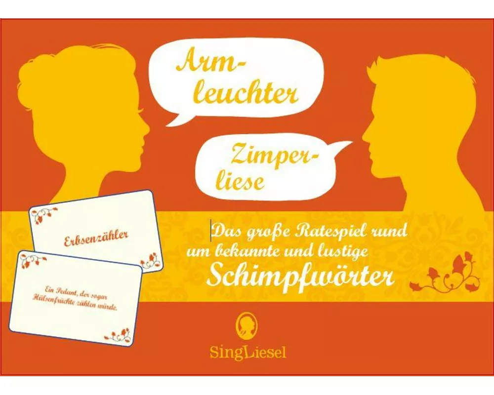 Fast vergessene Schimpfwörter. Das lustige Quiz-Spiel für Senioren. Auch mit Demenz. Spiele-Box mit 100 Karten