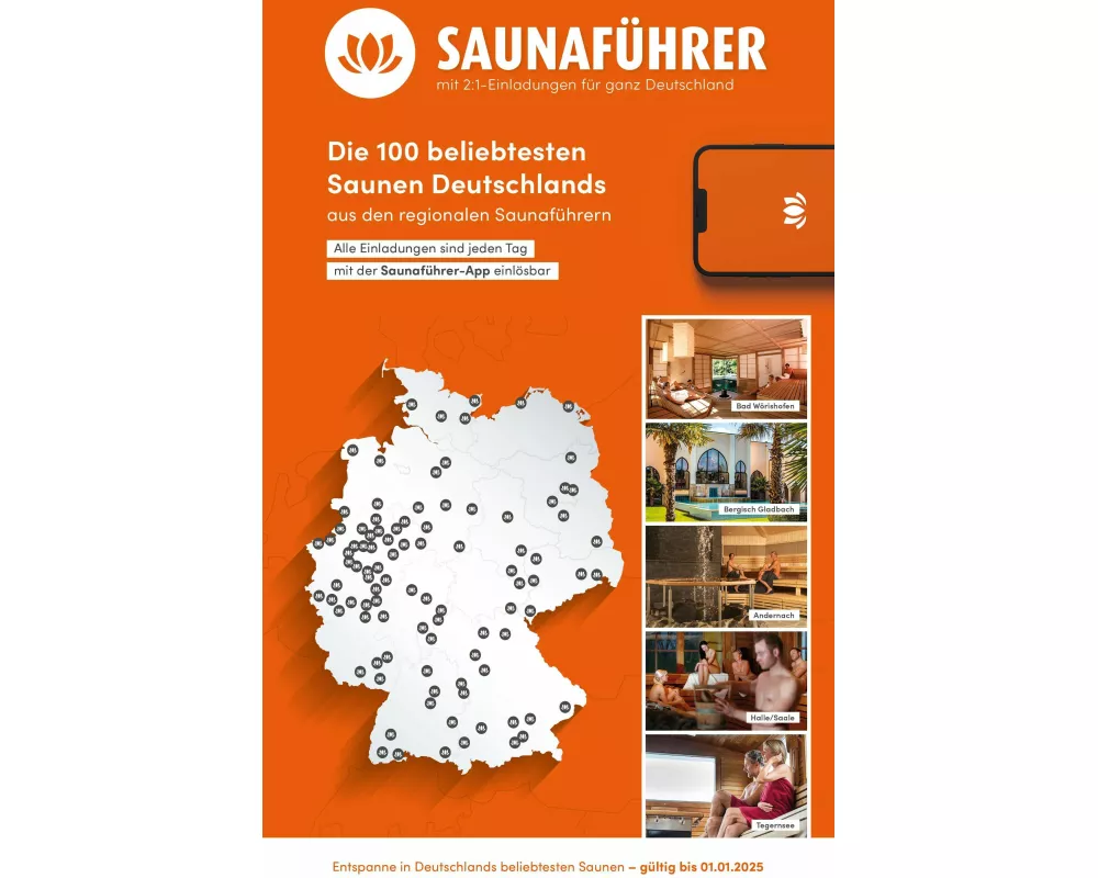 Best of Saunaführer - Die 100 beliebtesten Saunen Deutschlands