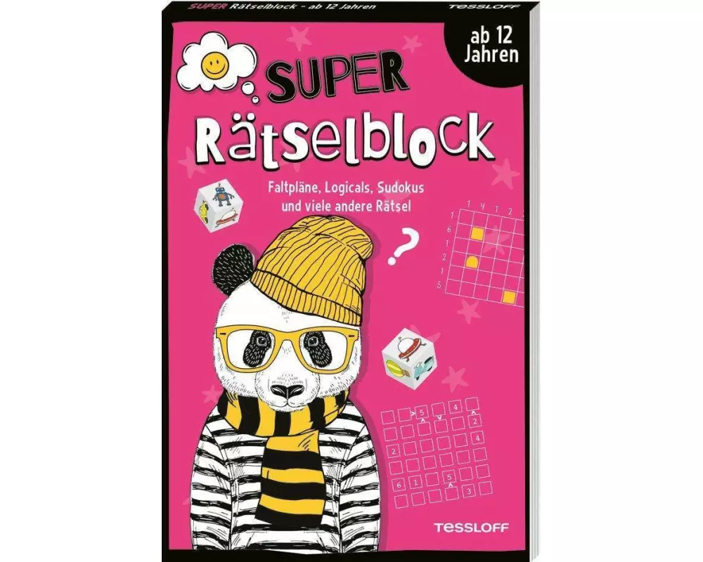 Super Rätselblock ab 12 Jahren. Faltpläne, Logicals, Sudokus und viele andere Rätsel
