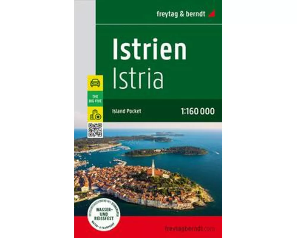Istrien, Straßen- und Freizeitkarte 1:160.000, freytag & berndt