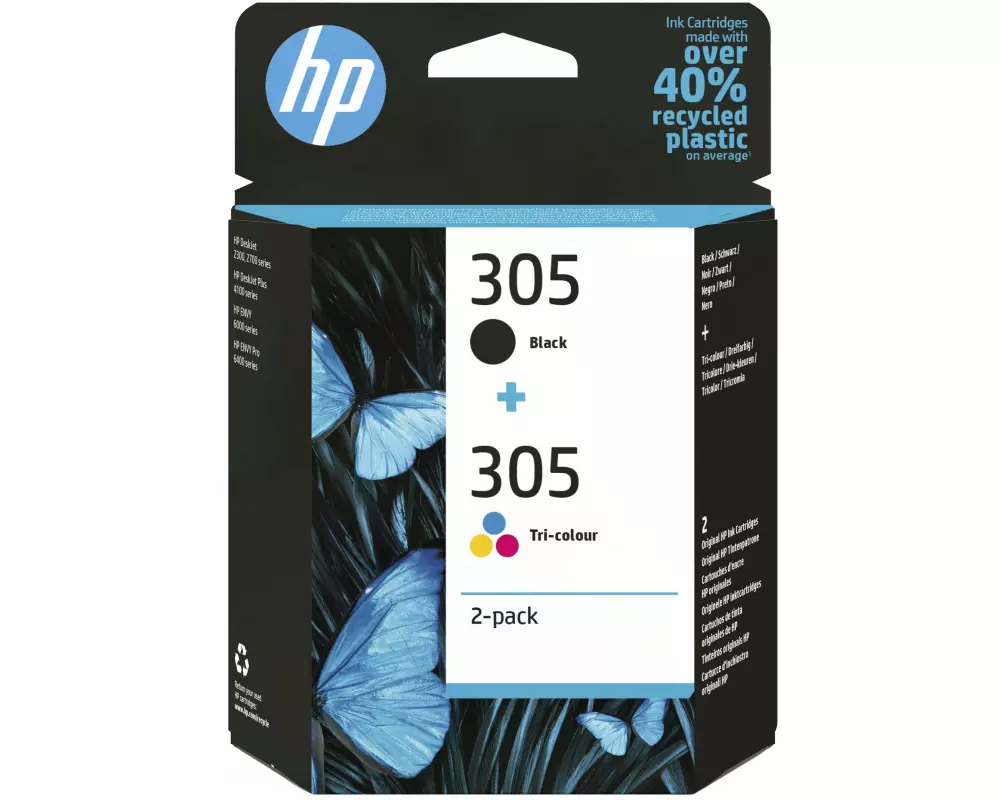 HP Tinte Combopack Nr. 305 (6ZD17AE) Black/Cyan/Magenta/Yellow