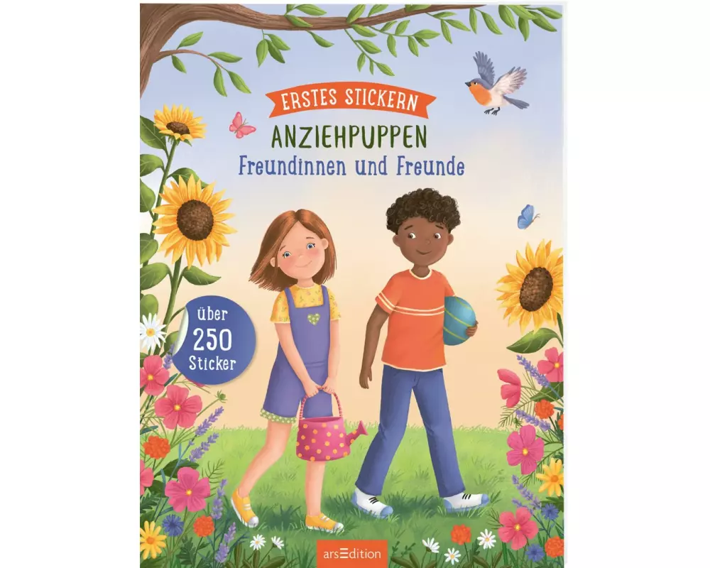 Erstes Stickern Anziehpuppen – Freundinnen und Freunde