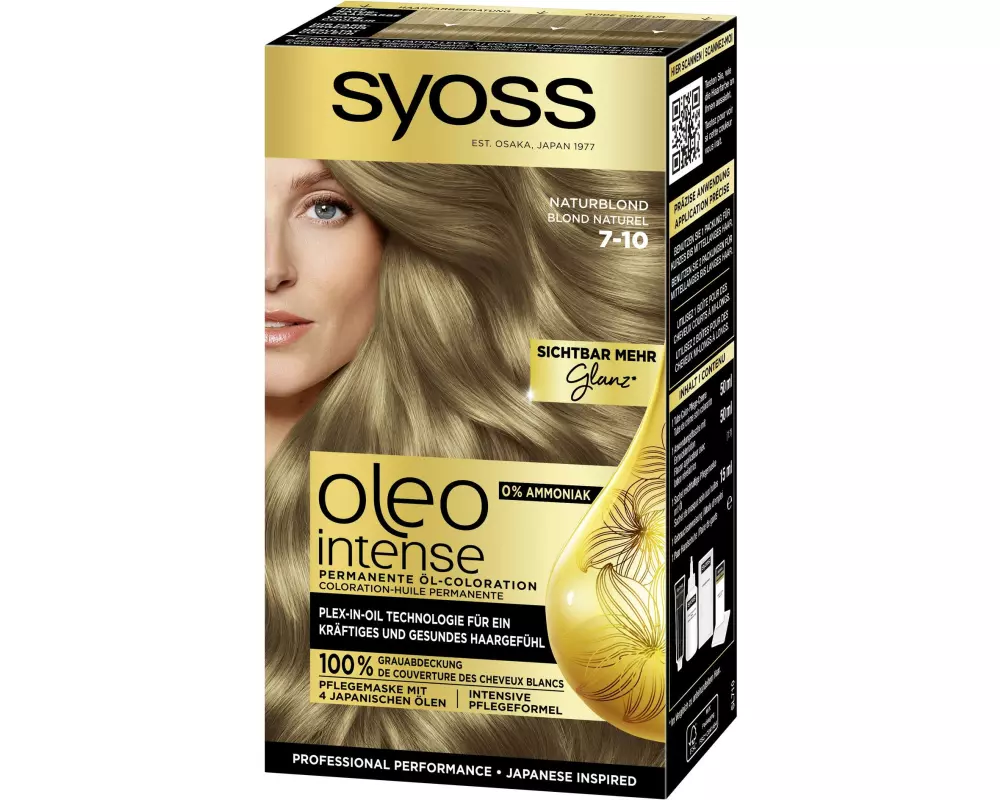 Syoss oleo intense Haarcoloration Oleo Intense 7-10 Naturblond