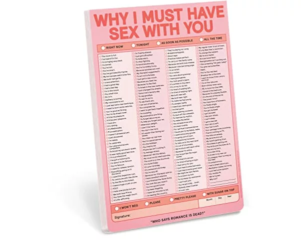 Why I Must Have Sex With You Checklist Pad (Second Edition)