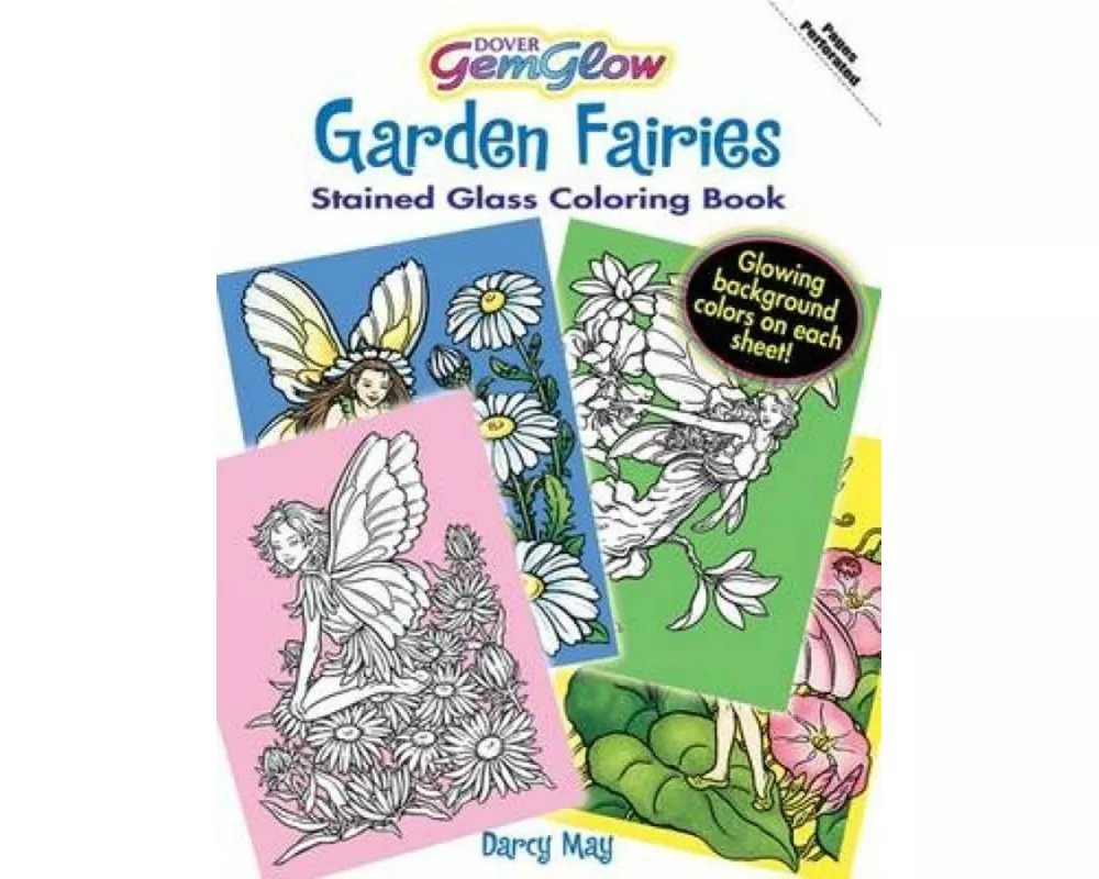Garden Fairies Stained Glass Coloring Book