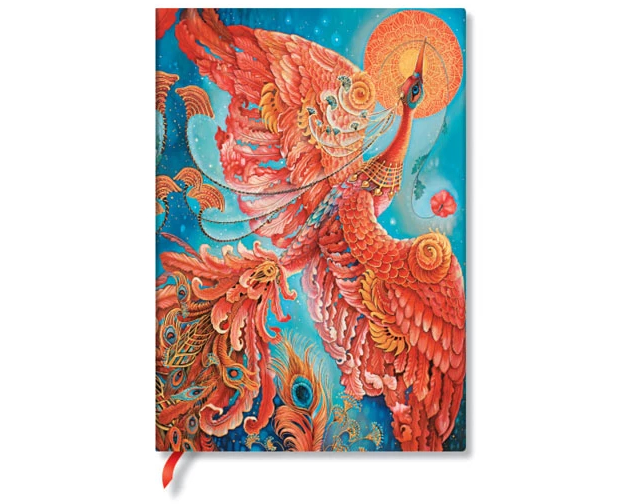 PAPERBLANKS Notizbuch Feuervogel Midi PB9682-5 blanko 144 Seiten