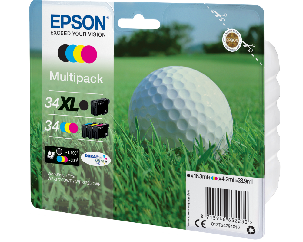 Ink/Mixed Multipack 4-color 34 DURABrite