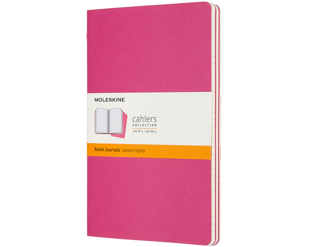MOLESKINE Notizbuch Karton 3x L/A5 629650 liniert,kinetisches pink,80S.