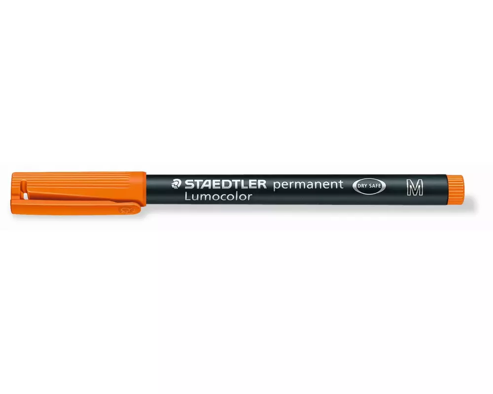 Staedtler Folienstift Lumocolor 317 M Orange, permanent, 10 Stück