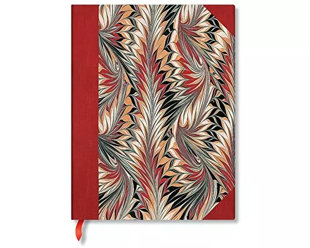 Rubedo Ultra Unlined Hardcover Journal, 144pg, 120GSM by Paperblanks (Cockerell Marbled Paper)