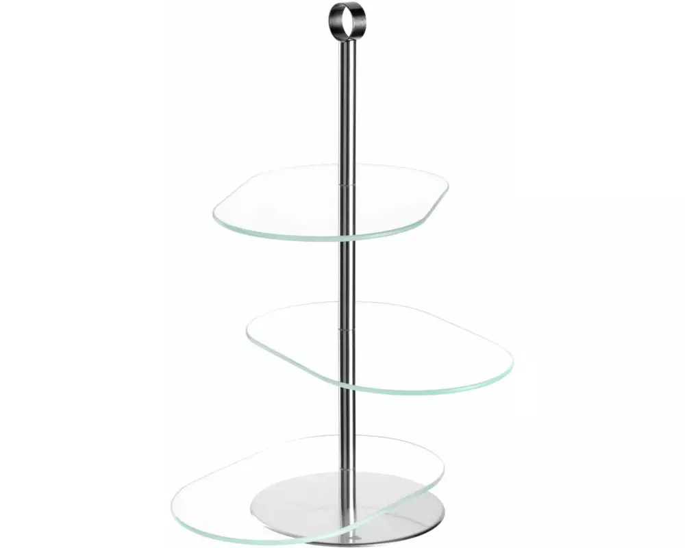 Leonardo Etagere Cena asymmetrisch 3-teilig, Silber