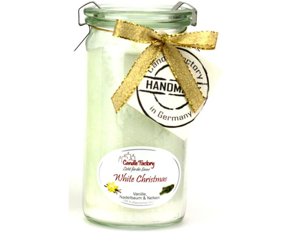 Candle Factory Duftkerze White Christmas Mini Jumbo