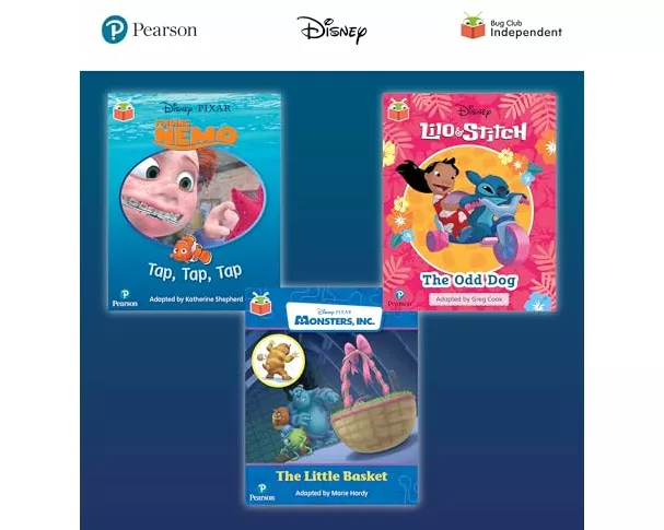 Pearson Bug Club Disney Reception Pack D, including decodable phonics readers for phases 2 to 4: Finding Nemo: Tap, Tap, Tap!, Lilo and Stitch: The Od