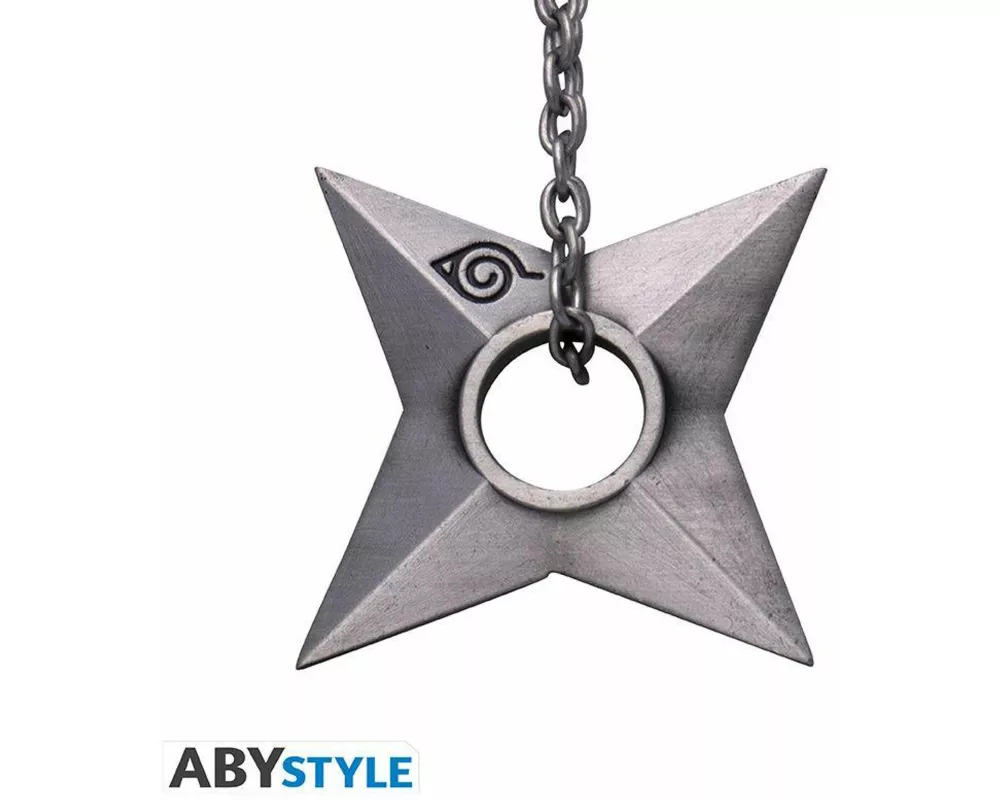 NARUTO SHIPPUDEN - Keychain 3D "Shuriken Konoha"