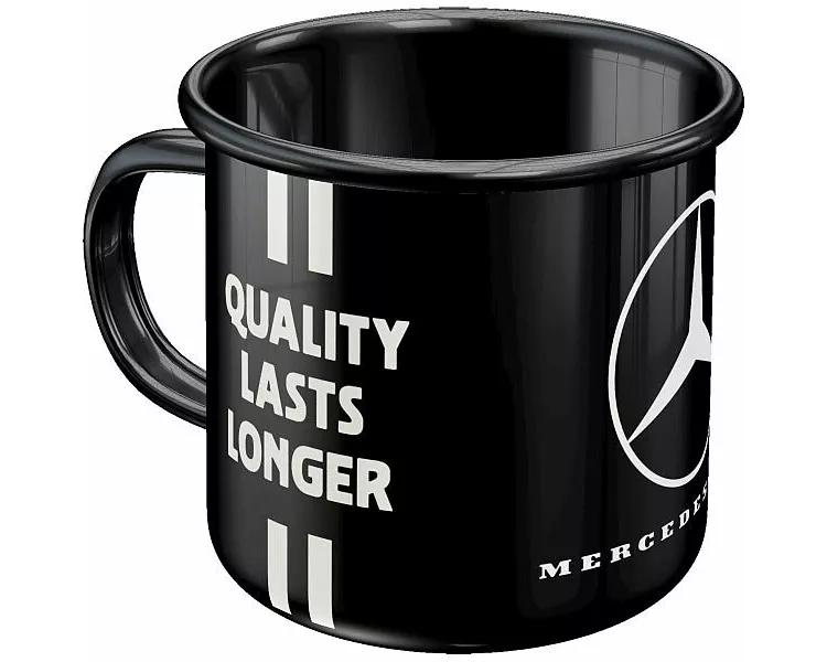 Emaille-Becher. Daimler Truck / Drivers Only