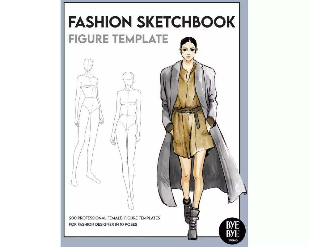 Fashion Sketchbook Female Figure Template