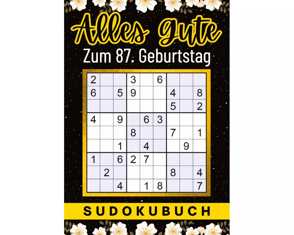 87 Geburtstag Geschenk | Alles Gute zum 87. Geburtstag - Sudoku
