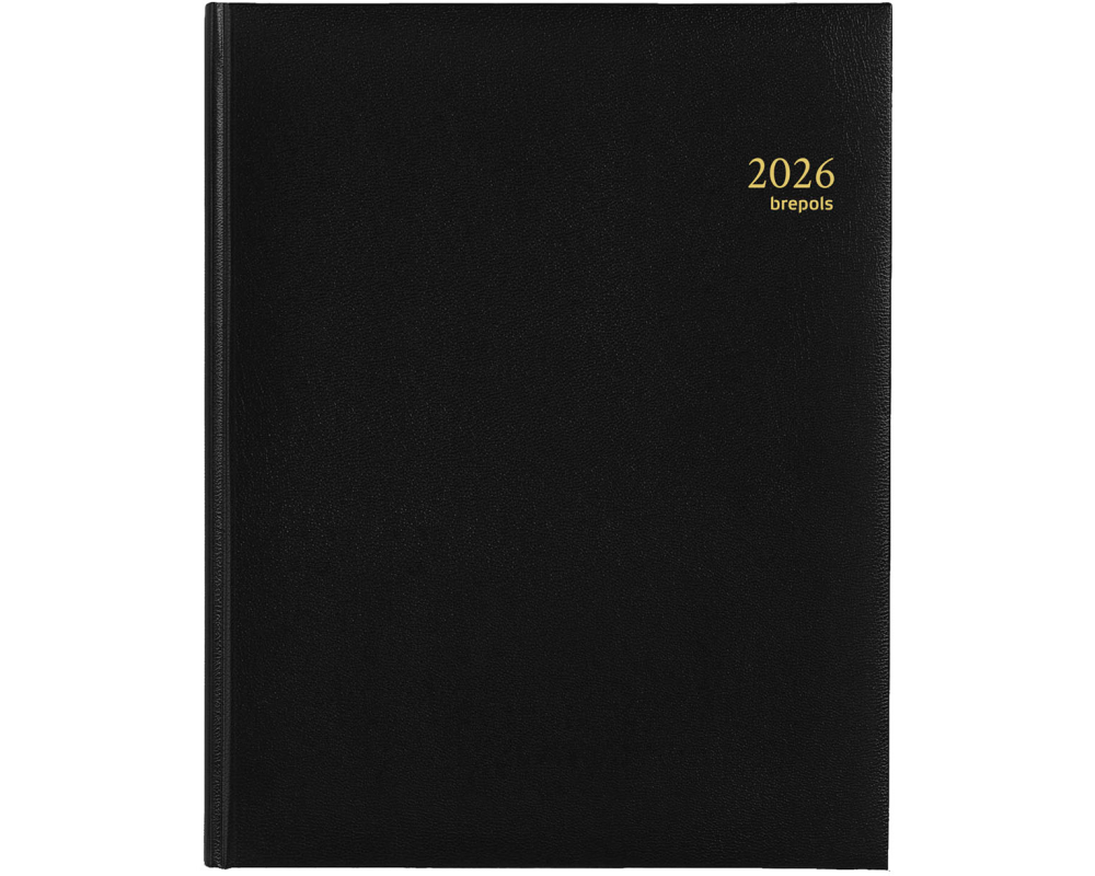 BREPOLS Agenda Concorde Lima Ku. 2026 0.240.1256 1W/2S schwarz 21x27cm