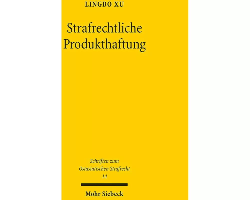 Strafrechtliche Produkthaftung