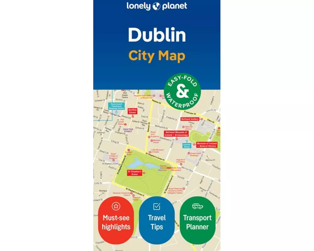 Lonely Planet Dublin City Map