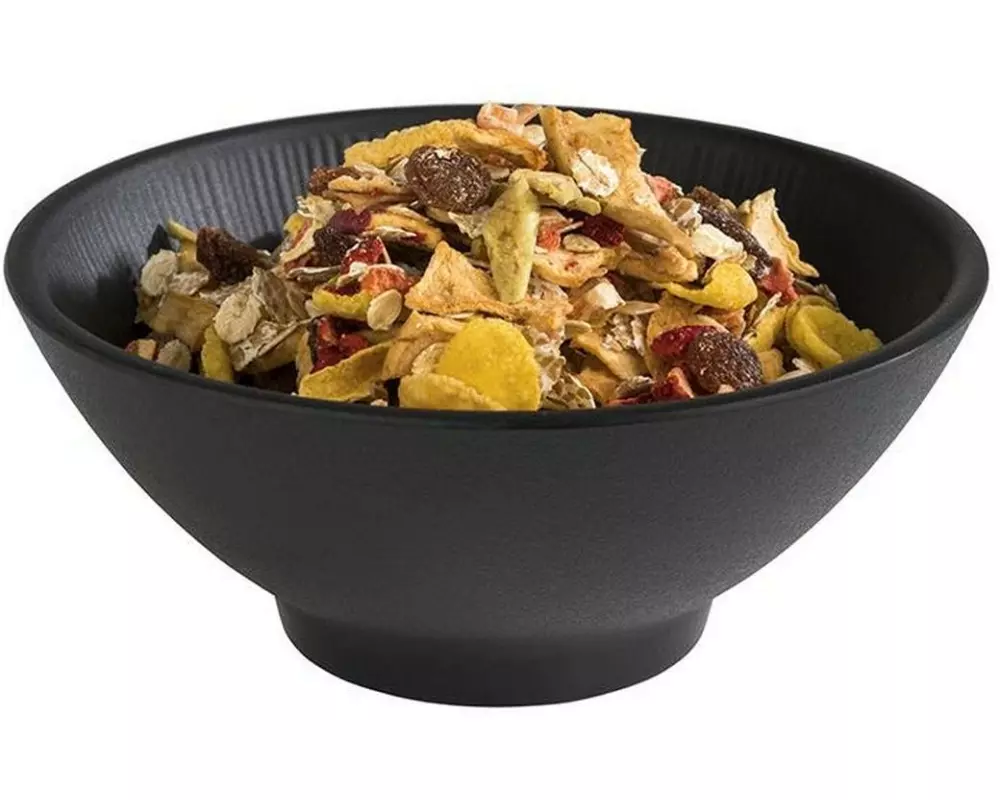 APS Schale APS Bowl Nero Rund 16 cm, Schwarz