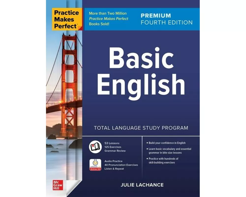 Practice Makes Perfect: Basic English, Premium Fourth Edition