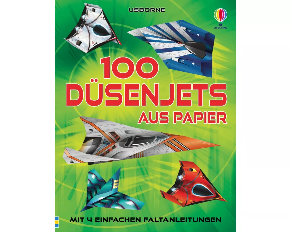 100 Düsenjets aus Papier