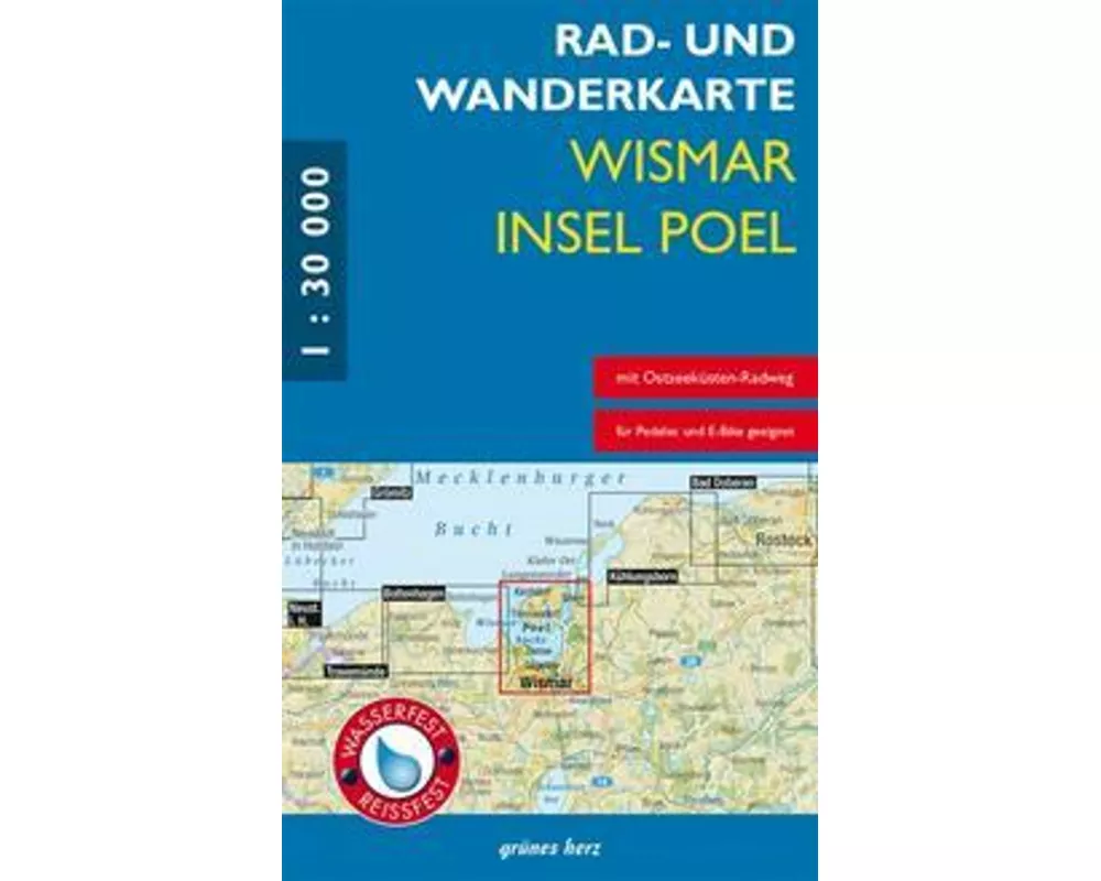 Rad- und Wanderkarte Wismar, Insel Poel