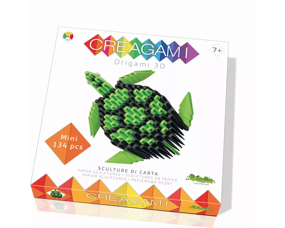 CREAGAMI - Origami 3D Schildkröte 134 Teile