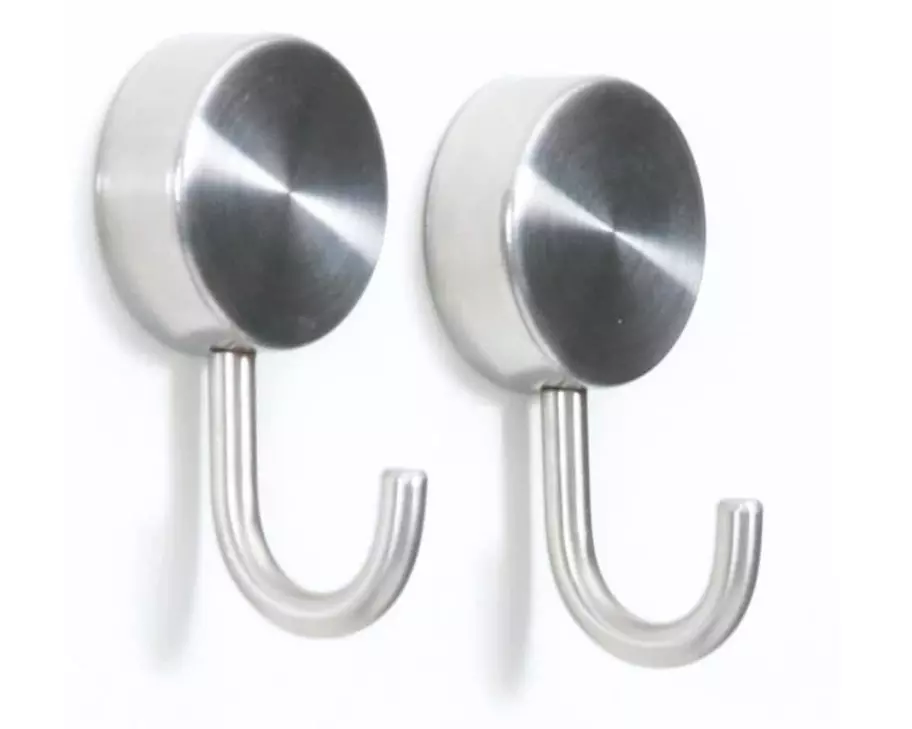 Trendform Haftmagnet PORTA Silber/Weiss, 2 Stück