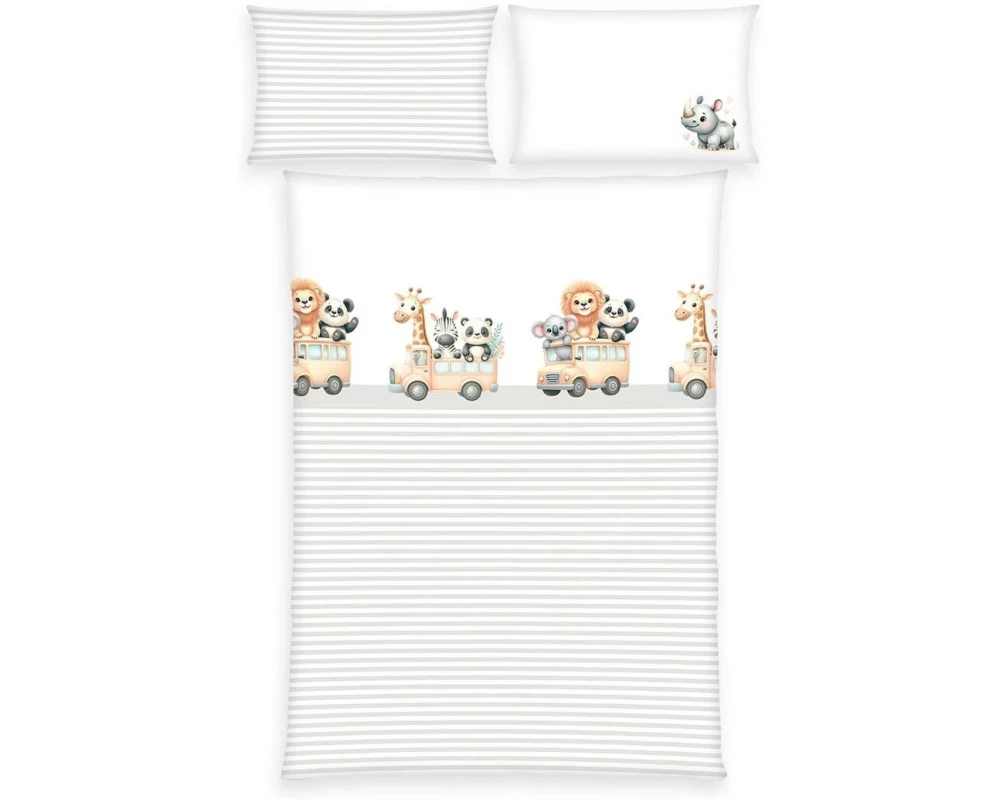 Herding Kinderbettwäsche Adventure 100 x 135 cm + 40 x 60 cm