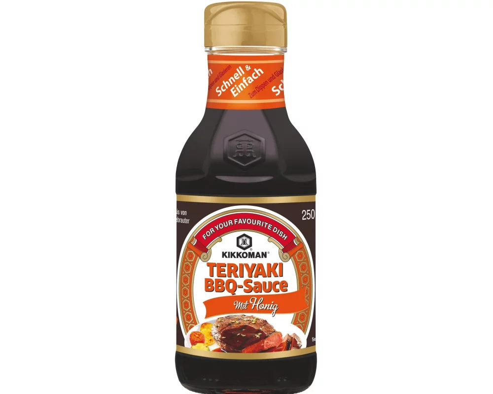 Kikkoman Teriyaki BBQ Sauce mit Honig 250 ml