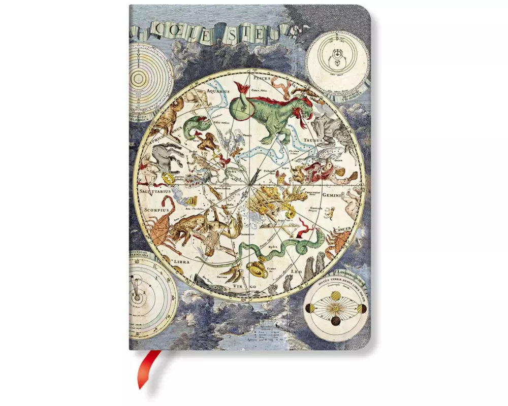 Paperblanks Notizbuch Midi Himmlische Karte, Blanko