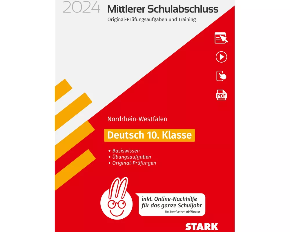 STARK Original-Prüfungen und Training - Mittlerer Schulabschluss 2024 - Deutsch - NRW - inkl. Online-Nachhilfe