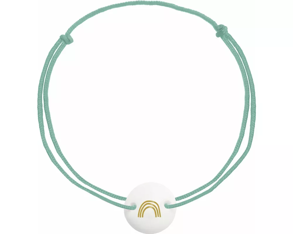 Armband – Armband mit Porzellananhänger