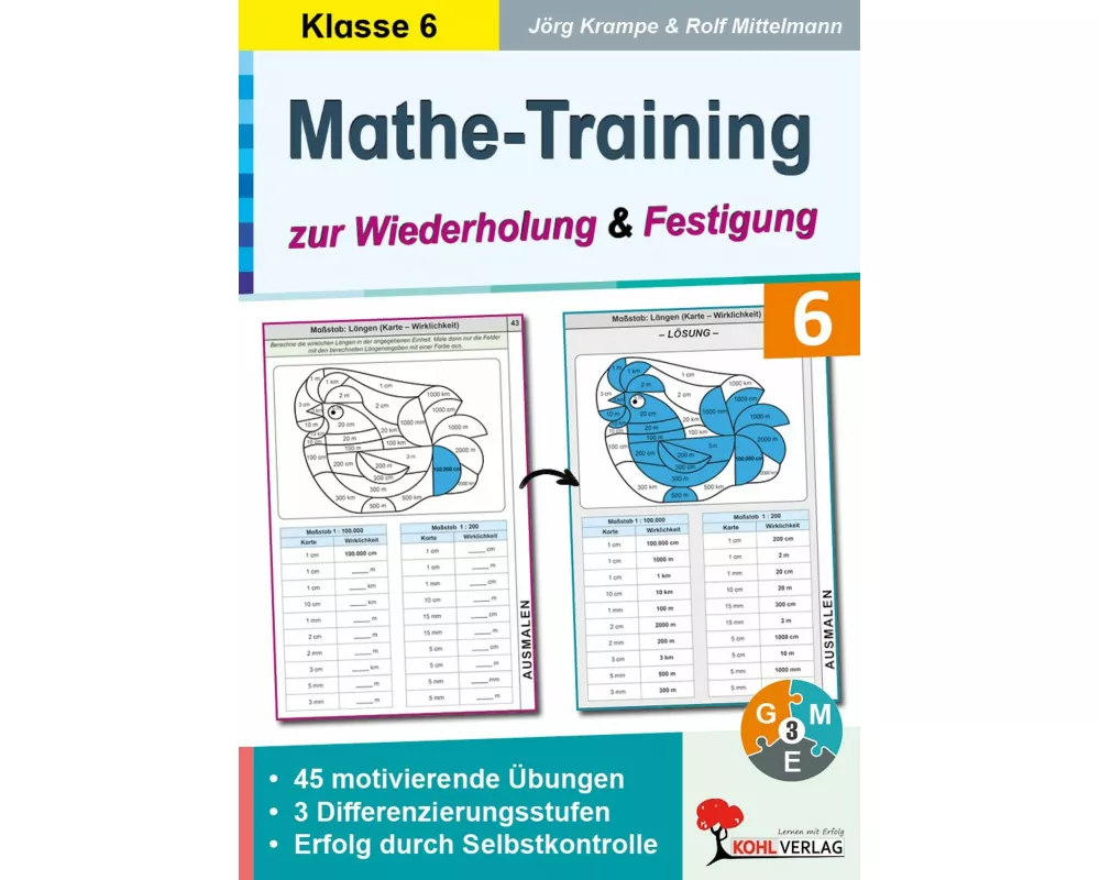 Mathe-Training zur Wiederholung und Festigung / Klasse 6