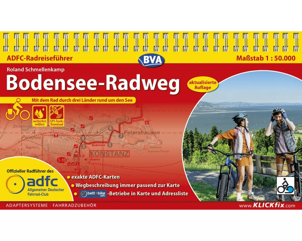 BVA ADFC Radreiseführer Bodensee-Radweg